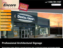 Tablet Screenshot of encoreimage.com